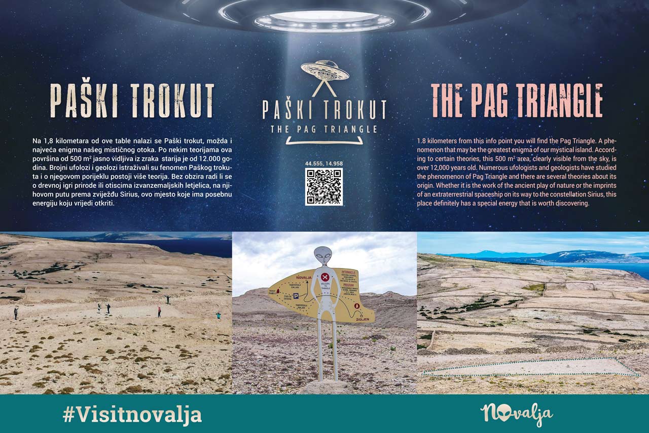 Zanimljivosti otoka Paga: informacije o Paškom trokutu